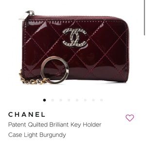 Chanel change purse with key ring